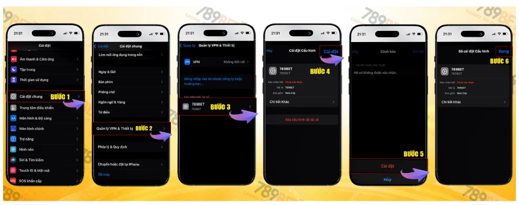 Cách Tải & Cài Đặt app - ứng dụng 789BET Trên iOS (iPhone, iPad)